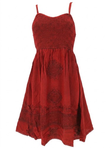 Besticktes boho sommerkleid - besticktes,