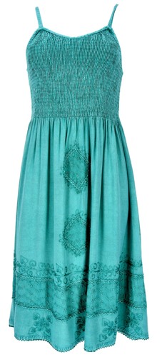 Besticktes boho sommerkleid - besticktes,