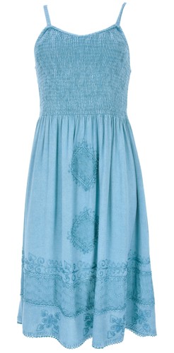 Besticktes boho sommerkleid - besticktes,
