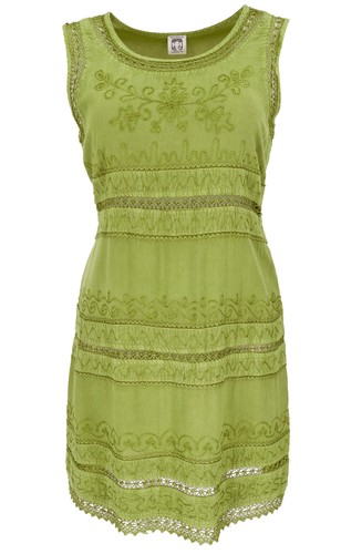 Besticktes boho sommerkleid - besticktes,