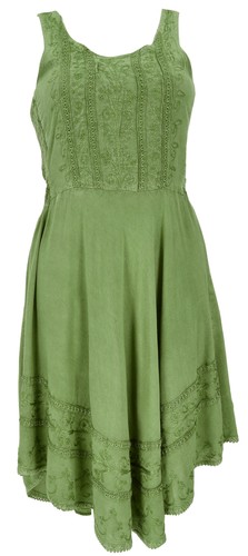 Besticktes boho sommerkleid - besticktes,