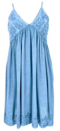 Besticktes boho sommerkleid - besticktes,