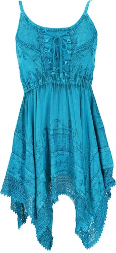 Besticktes indisches minikleid - besticktes,