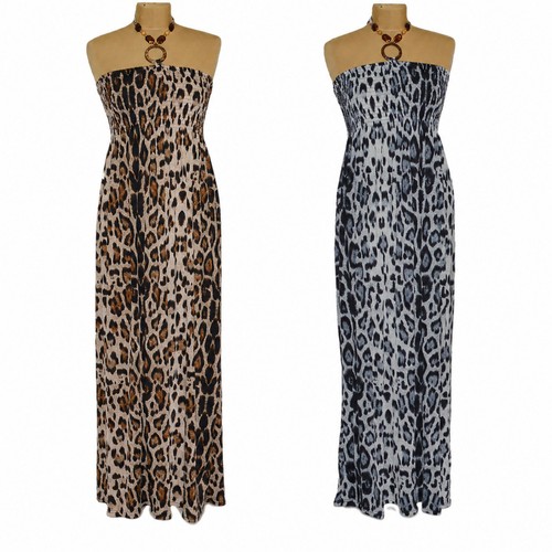 Maxikeid leopard sommerkleid - maxikeid,