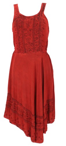 Besticktes boho sommerkleid - besticktes,