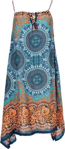 Boho dashiki midikleid - dashiki,