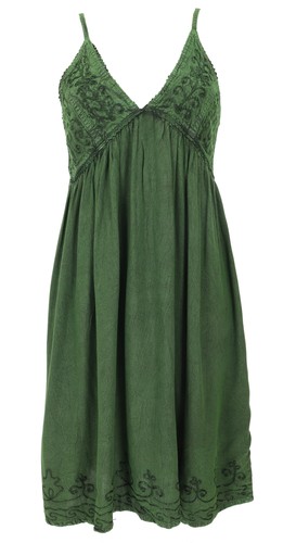 Besticktes boho sommerkleid - besticktes,