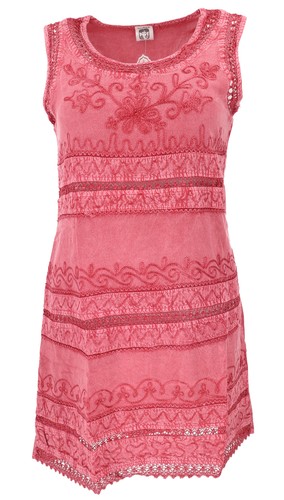 Besticktes boho sommerkleid - besticktes,
