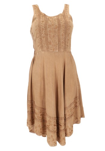 Besticktes boho sommerkleid - besticktes,