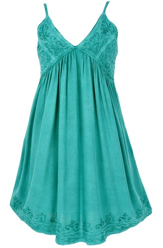 Besticktes boho sommerkleid - besticktes,